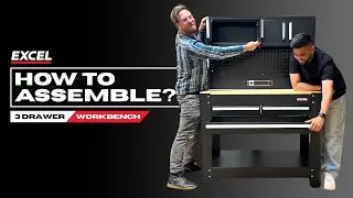 Excel 3 Drawer Steel Workbench | Unboxing, Assembly & Full DIY Garage Setup Guide