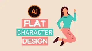 Flat Character Design | Illustrator Tutorial | Designbyik
