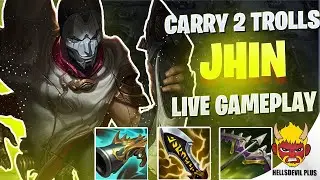 Trying To Hardcarry 2 Trolls With Jhin - Wild Rift HellsDevil Plus Gameplay