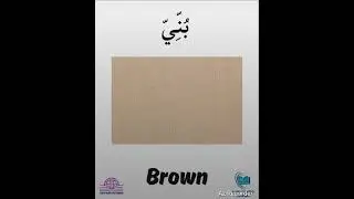 Basic Arabic Vocabulary daily uses Colour nae in Arabic #qurantutorialacademy #quran #allah #hadees