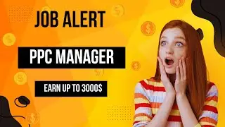 📢 Amazon PPC Manager Job | Remote Ecommerce Job | Amazon Ads Expert Job
