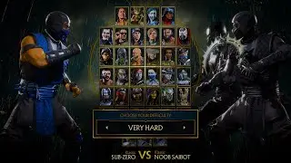 Mortal Kombat 11 | &laquo;Классический&raquo; Саб-Зеро против &laquo;Классического&raquo; Нуб Сайбота (ОЧЕНЬ СЛОЖНО) (MK11)