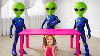 Funny pranks with alien invasion and sneaking from UFO