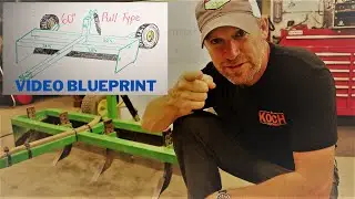 Pull Type Grader Box Blueprint ||  DIY Box Blade How-To Video Tutorial for dimensions and materials