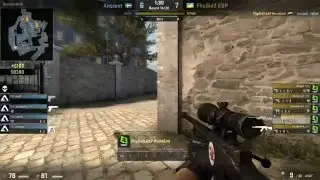 Flipsid3 vs Ancient de_overpass map2 DreamHack Malm&ouml; closed qual