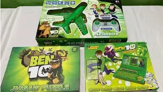 BEN 10 TOYS COLLECTION 2021,BEN 10 RC AEROPLANE,BEN 10 JIGSAW PUZZLE,BEN 10 STUDY LAPTOPIITOY WORLD