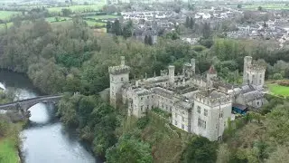 Lismore Castle, Waterford, Ireland.  4K DJI Drone Video