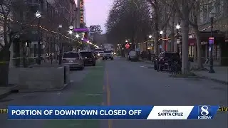 Downtown Santa Cruz partially closed off due to mental health incident