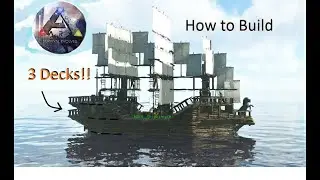Raft Ship Speed Build + Tutorial 3 Decks!!! Ark Survival Evolved