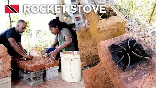 DIY Natural Rocket Stove at Wa Samaki Ecosystems in Freeport, Trinidad & Tobago 🇹🇹 Foodie Nation