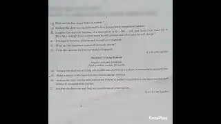Calicut university 3rd semester BA ECONOMICS question paper(Micro economics)