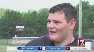 Local high school football player's inspirational story