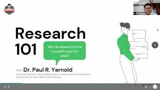 Research 101: Why Do Research with Dr. Paul R. Yarnold | Hackoverflow Technical Society