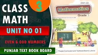 Class 3 Math new book Chapter 1 Whole Number Exercise2 Concept of 2 Even and odd @educatepakistan6995