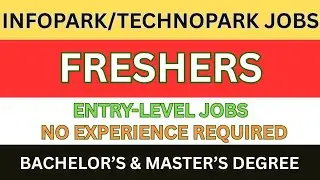 Freshers Hiring 2025|Infopark & Technopark Entry-Level Jobs#freshers #jobvacancymalayalam #jobalert 