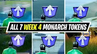 Fortnite All 7 Week 4 Monarch Level Up Tokens Locations Guide
