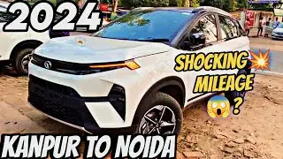 Kanpur to Noida | Nexon Petrol Mileage Test & Road Trip Tips | Shocking Mileage Test 😱😱