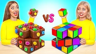 Real Food vs Chocolate Food Challenge | Funny Food Situations by Choco DO