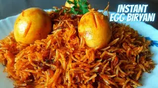 Instant Egg Biryani | Egg Biryani in pressure cooker | झटपट अंडा बिर्यानी