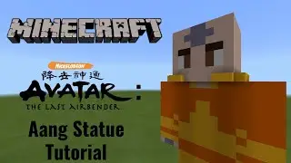 Minecraft | How To Make a Aang Statue (Avatar: The Last Airbender)