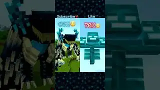 Warden VS Wither!!! #minecraft #warden #wither