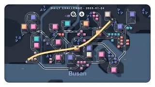 mini motorways (daily challenge 2025 01 24) [no commentary gameplay]