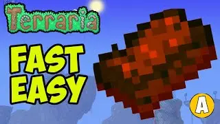 How to Make a LAVA ABSORBANT SPONGE in Terraria (EASY)