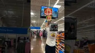 putting my rollsign up on the Walmart camera to get @r143andr42arethegoat's reaction