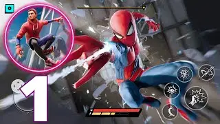 Spider Hero: Super Fighter - Gameplay Walkthrough Part 1 - Tutorial (iOS, Android)