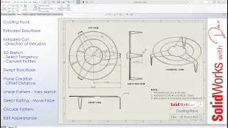 Cooling Rack - Design and Tutorial with Solidworks