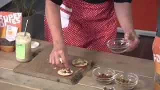 Appel &lsquo;Boterhammen&rsquo; met Superfoods
