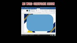 Ms word per certificate design// certificate design ms word// ms word// certificate create ms word//