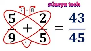 Fraction trick/Butterfly trick/maths tricks/@lasya tech
