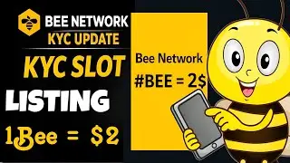 Good News 💥 Bee Network Kyc Slot New Update ll Bee Coin Listing 😱 1Bee = $2 🤑🎉 #beenetwork #crypto 