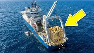 Underwater Gold Rush : How Massive Dredges Mine the Riverbed for Treasure