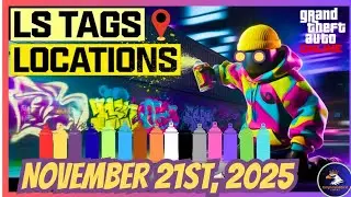 GTA 5 Online | Today's LS Tags Locations (November 21st, 2025