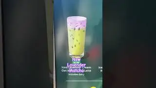 Did you try NEW Lavender Matcha Latte? #aesthetic #lavender #starbucks #recipe #matcha