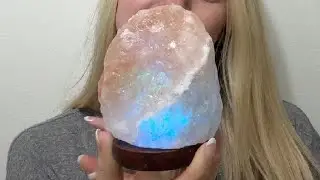 Wrcevtor Natural Salt Rock Night Lamp with 7 Colors Changing, Mini Small Crystal Salt Lamp for Home