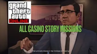GTA Online Xbox One: ALL CASINO STORY MISSIONS GUIDE (Hard Difficulty, No Deaths, Free Aim)