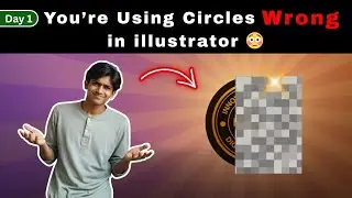 I Turned a Circle into a Pro Logo in Illustrator 🔥 (Day 1 Challenge)