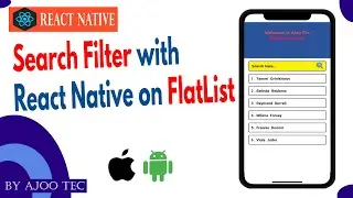 Search Filter with React Native on FlatList? || in Hindi
