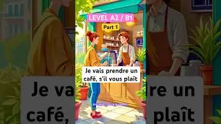 ORDERING COFFEE (Part 1)☕️ French Dialogue for Beginners 🇫🇷 #learnfrench
