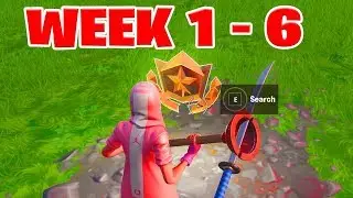 ALL Secret Battle Stars Season 10 - Fortnite Week 1 to 6 Locations (SEASON X)