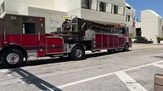 Tampa Fire Rescue Brand new Truck 1 responding