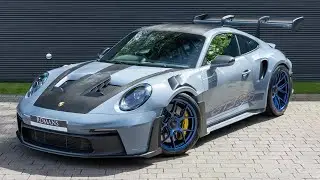 Porsche 911 (992) GT3 RS Weissach 2023 года &mdash; Arctic Grey &mdash; осмотр + звук двигателя и выхлопа