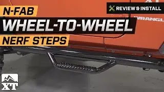 Обзор и установка подножек-барьеров Jeep Wrangler N-Fab Wheel-to-Wheel (2-дверный JK 2007-2017)