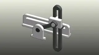 Double Slider Crank Mechanism | GIF| Solidworks motion | Solidworks Animation | Motion Study | Motor