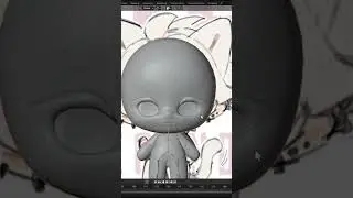 Easy Chibi Modeling in Blender #digitalart #digital3d #art #blender #blender3d