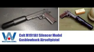 Western Arms (Japan) SCW2 M1911A1 Silencer Version, GBB Airsoft Pistole