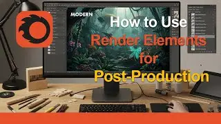 How to Use Render Elements for Post-Production in Photoshop | Full ArchViz Workflow